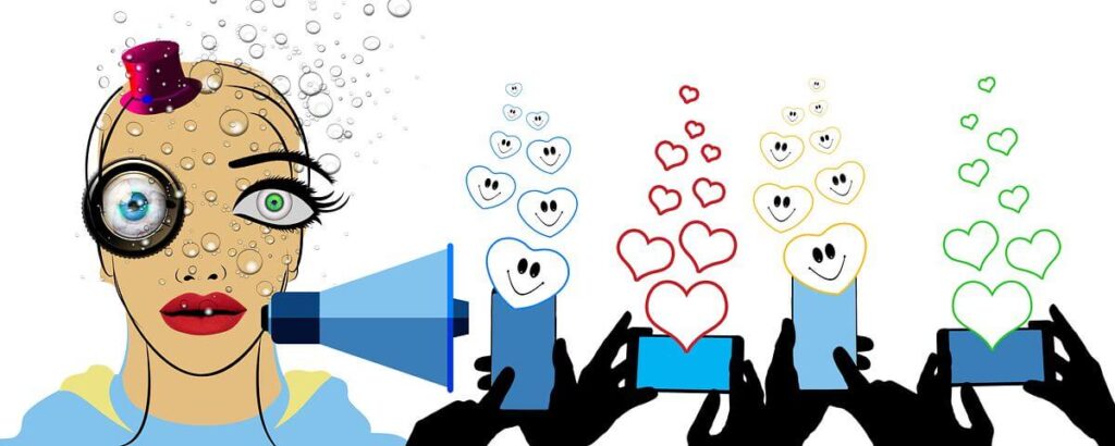 Micro Influencer mike likes on mobiles