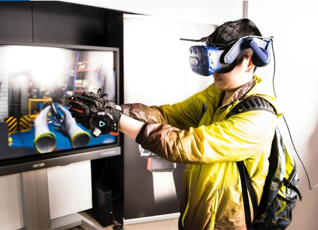 boy experiencing virtual reality