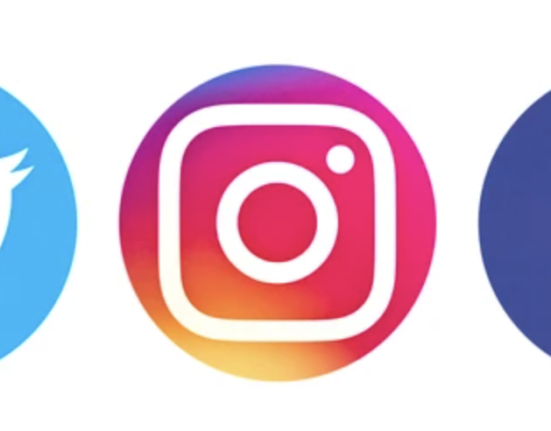 Twitter, instagram and facebook logos