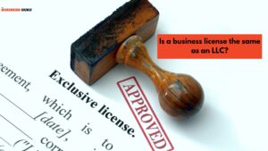 Is a business license the same as an LLC?